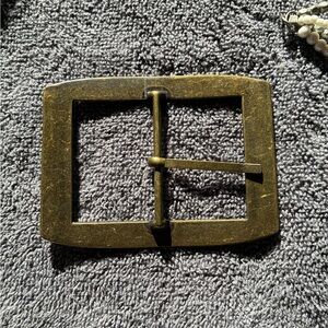 Antique Brass Rectangular Belt Buckle